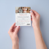 Girl & Rabbit, Babysitter, Daycare, Nursery Advert チラシ (手)