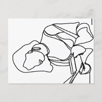 Girl Reading ポストカード