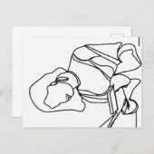 Girl Reading ポストカード (正面/裏面)