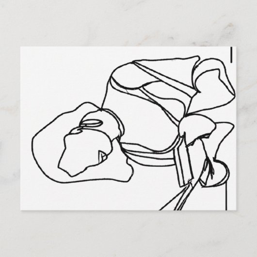 Girl Reading ポストカード (正面)