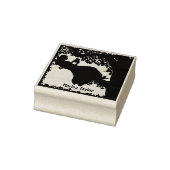 Girl Reading in Tree Silhouette  ラバースタンプ (スタンプ)