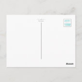 Girl Reading Watercolor Illustration ポストカード (裏面)