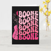 Girl Retro Boone Groovy Flower First Name Personal カード (黄色い花)