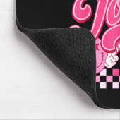 Girl Retro Jonas Groovy Flower First Name D 80's  マウスパッド (コーナー)