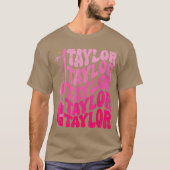Girl Retroaylor First Name Personalized Birthday g Tシャツ (正面)