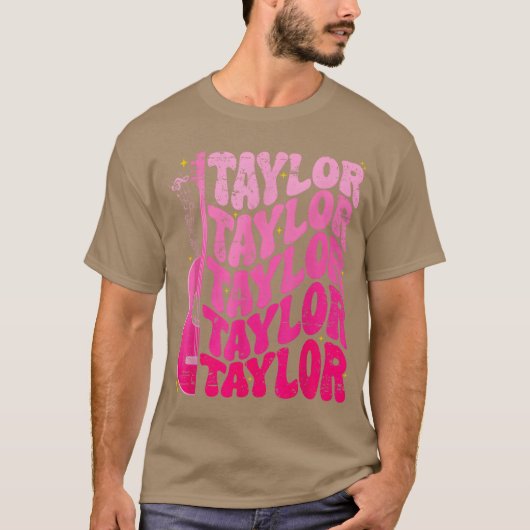 Girl Retroaylor First Name Personalized Birthday g Tシャツ (正面)
