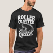 Girl Rollercoaster Amusement Theme Park Roller Coa Tシャツ (正面)