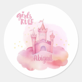 Girl Rule Palace on the Pink Cloudカスタマイズ ラウンドシール