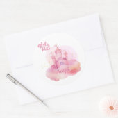 Girl Rule Palace on the Pink Cloudカスタマイズ ラウンドシール (封筒)