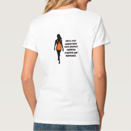 Girl’s Life Desire Tシャツ - エンパワーメントなタイポグラフィ