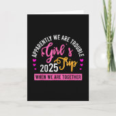 Girl’s Trip 2025 Summer Beach Weekend Vacation Wom カード (正面)