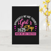 Girl’s Trip 2025 Summer Beach Weekend Vacation Wom カード (黄色い花)