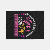 Girl’s Trip 2025 Summer Beach Weekend Vacation Wom フリースブランケット (正面(横))