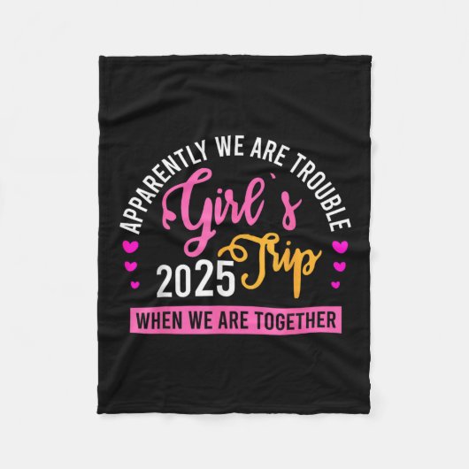 Girl’s Trip 2025 Summer Beach Weekend Vacation Wom フリースブランケット (正面)