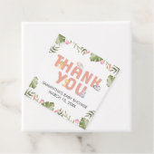 Girl Safari Animal Baby Shower  フェイバータグ (インサイチュ)