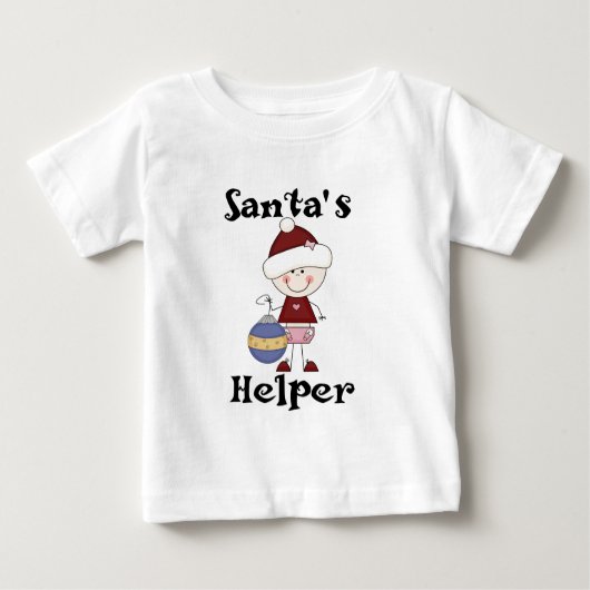 Girl Santa's Helper Tシャツ&ギフト ベビーTシャツ (正面)