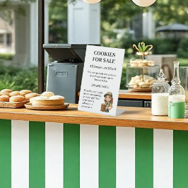 Girl Scout Booth Cookies for Sale 台座サイン