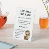 Girl Scout Booth Cookies for Sale 台座サイン (インサイチュ)