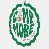 Girl Scout Camp More Worry Less  オーナメントカード (左)