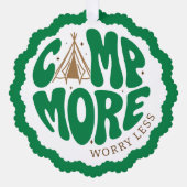 Girl Scout Camp More Worry Less  オーナメントカード (正面)