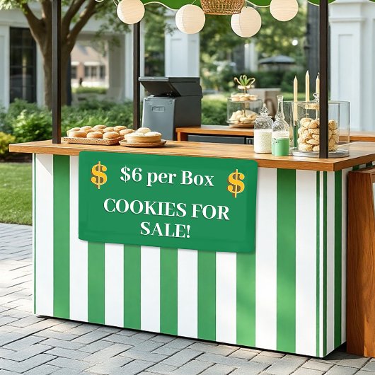 Girl Scout Green Dollar Sign Cookie For Sale 横断幕