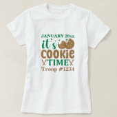 Girl Scout It's Cookie Time Custom Tシャツ (デザイン正面)