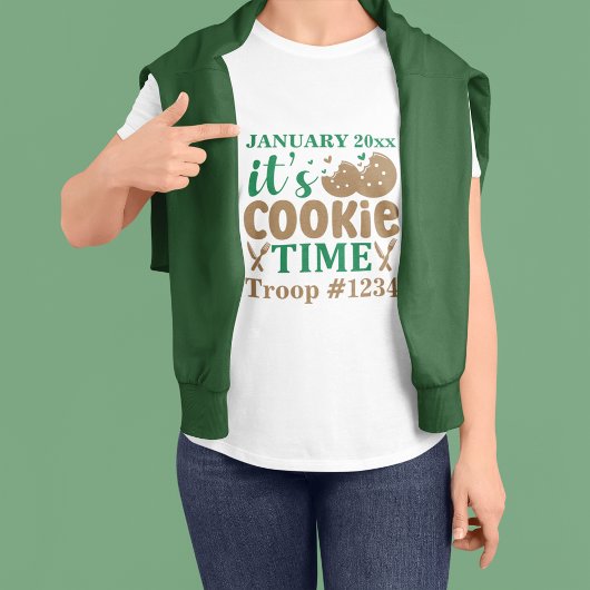 Girl Scout It's Cookie Time Custom Tシャツ