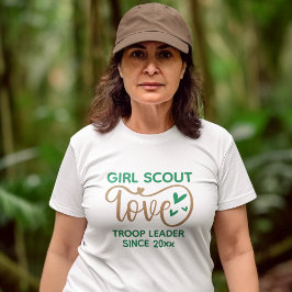 Girl Scout Love Troop Leader Custom Tシャツ