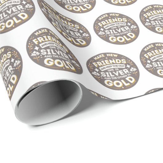 Girl Scouting Make New Friends Gift Wrap ラッピングペーパー (ロールコーナー)