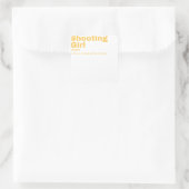  Girl - Shooting スクエアシール (バッグ)