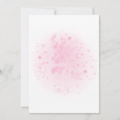  Girl Sleepover birthday party 招待状 (裏面)