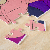 Girl Snow Tubing ジグソーパズル (側面)