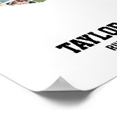 Girl Soccer Team Sports Custom Photo Collage ポスター (角)