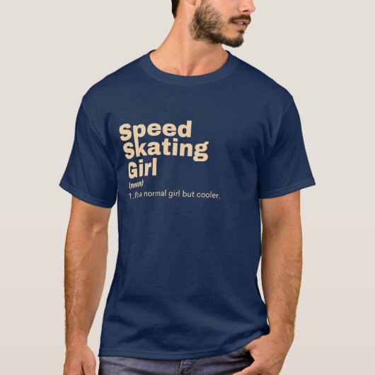  Girl - Speed Skating Tシャツ (正面)