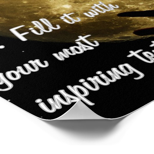 Girl staring at the moon ポスター (角)