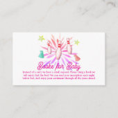 Girl Strike Up Bowling Books For Baby Shower エンクロージャーカード (正面)