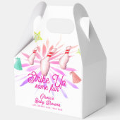 Girl Strike Up Bowling Sport Party Baby Shower フェイバーボックス (裏面)