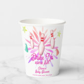 Girl Strike Up Bowling Sport Party Baby Shower 紙コップ (裏面)