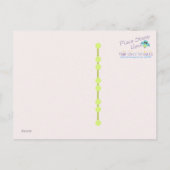 Girl Twins Peas in a Pod Baby Shower ポストカード (裏面)
