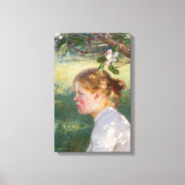 Girl Under the Apple Tree (by Danielson-Gambogi) キャンバスプリント