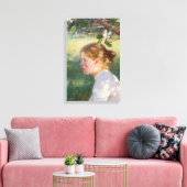 Girl Under the Apple Tree (by Danielson-Gambogi) キャンバスプリント (インサイチュ (リビング))