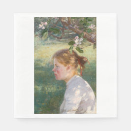 Girl Under the Apple Tree (by Danielson-Gambogi) スタンダードランチョンナプキン