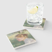 Girl Under the Apple Tree (by Danielson-Gambogi) ストーンコースター (横)