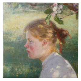 Girl Under the Apple Tree (by Danielson-Gambogi) タイル