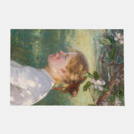 Girl Under the Apple Tree (by Danielson-Gambogi) ドアマット