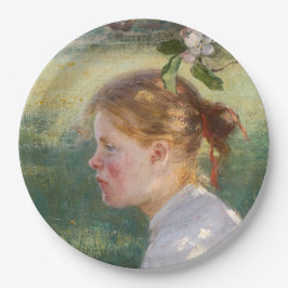 Girl Under the Apple Tree (by Danielson-Gambogi) ペーパープレート