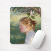 Girl Under the Apple Tree (by Danielson-Gambogi) マウスパッド (マウス)