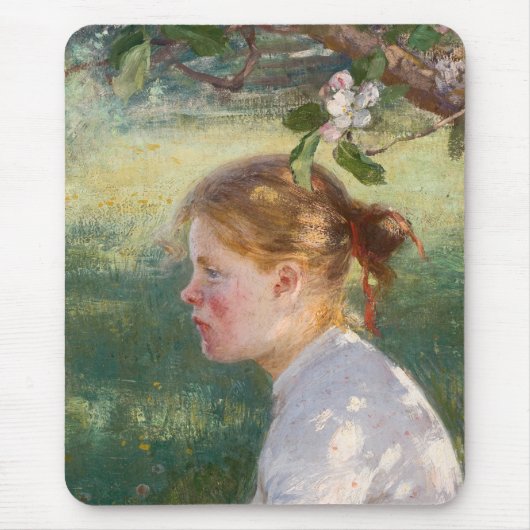 Girl Under the Apple Tree (by Danielson-Gambogi) マウスパッド (正面)