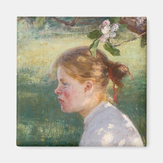Girl Under the Apple Tree (by Danielson-Gambogi) マグネット (正面)