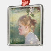 Girl Under the Apple Tree (by Danielson-Gambogi) メタルオーナメント (左)